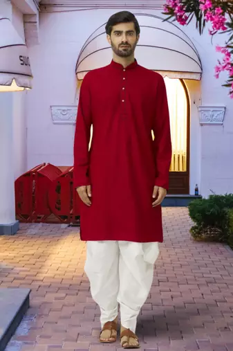 Art silk kurta patiala for mens