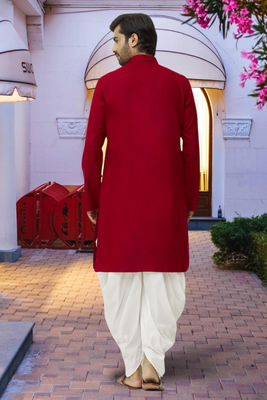 Art silk kurta patiala for mens 3