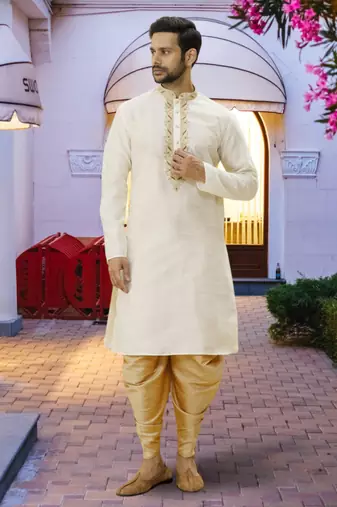 Art silk kurta patiala for mens