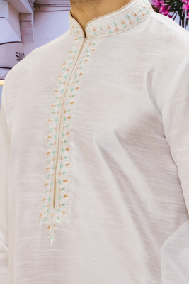 Art silk kurta pajama for mens 4