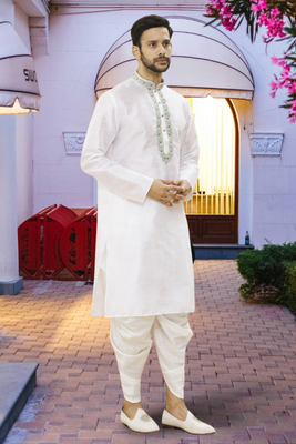 Art silk kurta patiala for mens 2