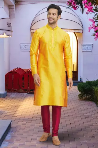 Art silk kurta pajama for mens