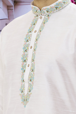 Art silk kurta patiala for mens 4