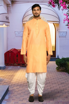 Art silk kurta patiala for mens 1