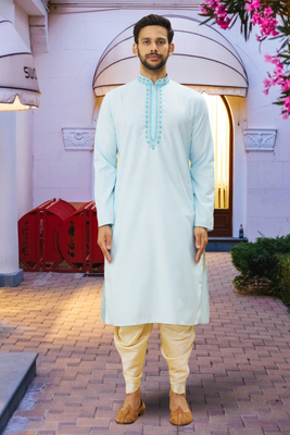 Art silk kurta patiala for mens 1