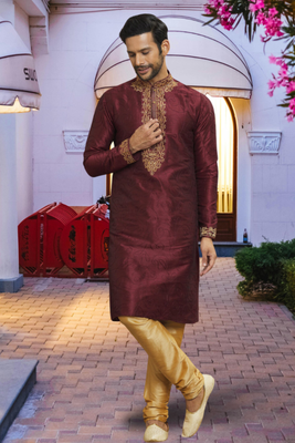 Art silk kurta pajama for mens 2