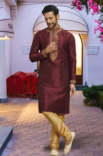 Art silk kurta pajama for mens