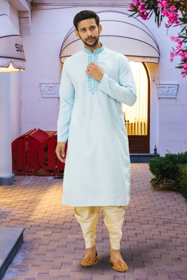 Art silk kurta patiala for mens 2
