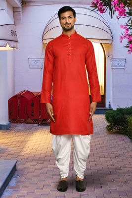 Art silk kurta patiala for mens 1
