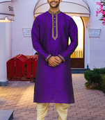 Art silk kurta patiala for mens