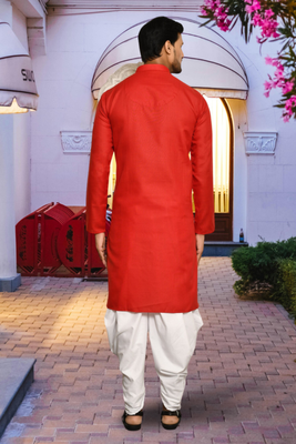 Art silk kurta patiala for mens 3