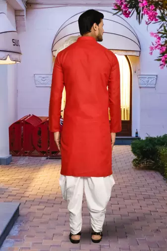 Art silk kurta patiala for mens