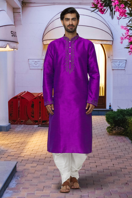 Art silk kurta patiala for mens 1