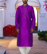 Art silk kurta patiala for mens