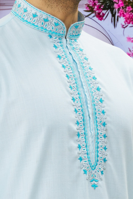Art silk kurta patiala for mens 4