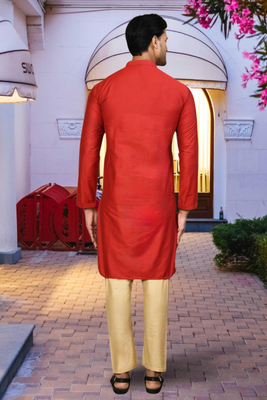 Art silk kurta pajama for mens 3