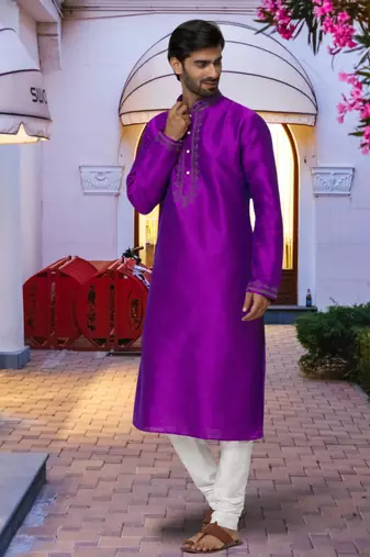 Art silk kurta pajama for mens