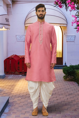 Art silk kurta patiala for mens 1