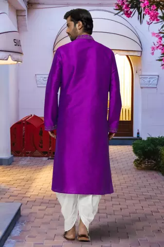 Art silk kurta patiala for mens