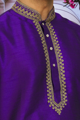 Art silk kurta patiala for mens 4
