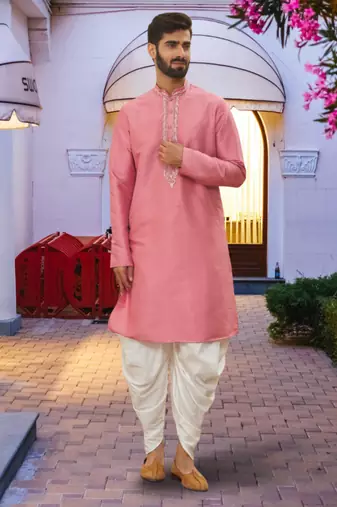 Art silk kurta patiala for mens