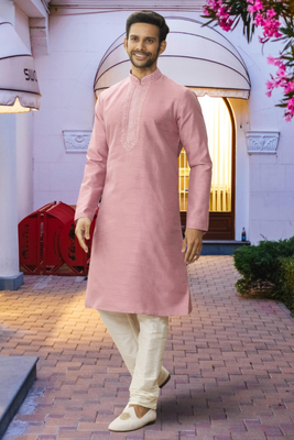Art silk kurta pajama for mens 4