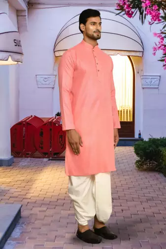Art silk dhoti kurta for mens