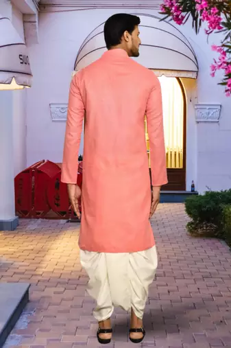 Art silk dhoti kurta for mens