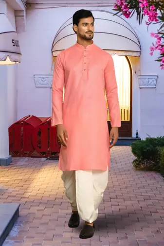 Art silk dhoti kurta for mens