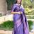 Anara Wedding Wear Jacquard Blue Saree