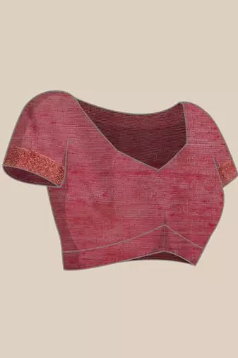 Sangam Prints Magenta Cotton Woven Work Traditional Saree