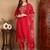 Pink embroidered silk blend stitched readymade suit