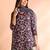Grey printed rayon stitched readymade suit