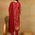 Maroon printed rayon stitched readymade suit