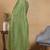 Green plain silk blend stitched readymade suit