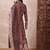 Green printed rayon stitched readymade suit