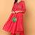 Pink embroidered silk blend stitched readymade suit