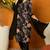 Black printed blended cotton stitched readymade suit