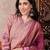 Multicolor printed silk blend stitched readymade suit