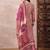 Multicolor printed silk blend stitched readymade suit