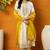 White embroidered silk blend stitched readymade suit