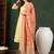 Yellow printed rayon stitched readymade suit