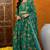 Green printed georgette stitched readymade suit
