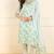White printed pure cotton stitched readymade suit