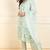 White printed pure cotton stitched readymade suit