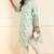White printed pure cotton stitched readymade suit