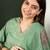 Green printed silk blend stitched readymade suit