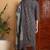 Blue printed pure cotton stitched readymade suit