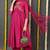Pink embroidered silk blend stitched readymade suit