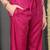 Pink embroidered silk blend stitched readymade suit